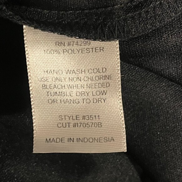 Vintage En Focus 90's Women's Dress Size 10 Black Whimsy goth Asymmetrical - Picture 5 of 7